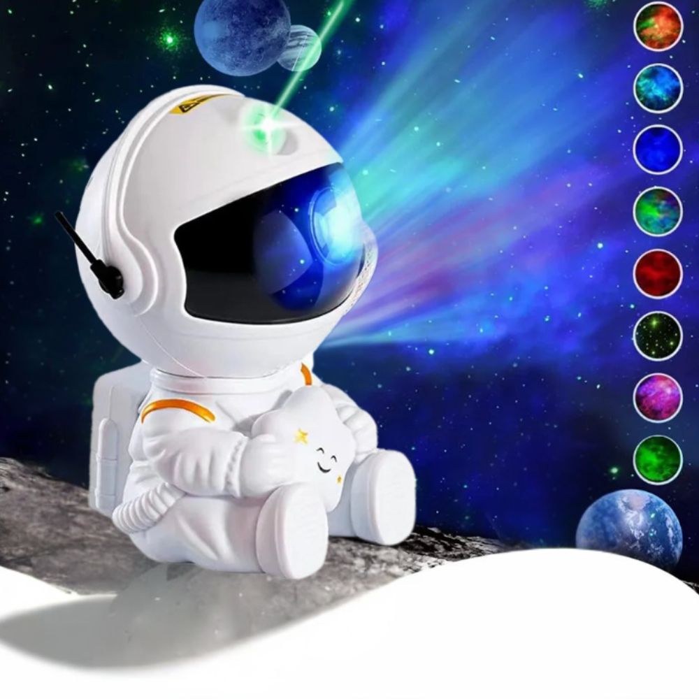 Cosmic Explorer Astronaut Star Projector: Starry Sky & Nebula Ceiling Lamp