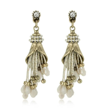 OSHUER High Quality Handmade Crystal Beads Earrings For Women Cute Jewelry Fashion Temperament  Earrings Female ER-292