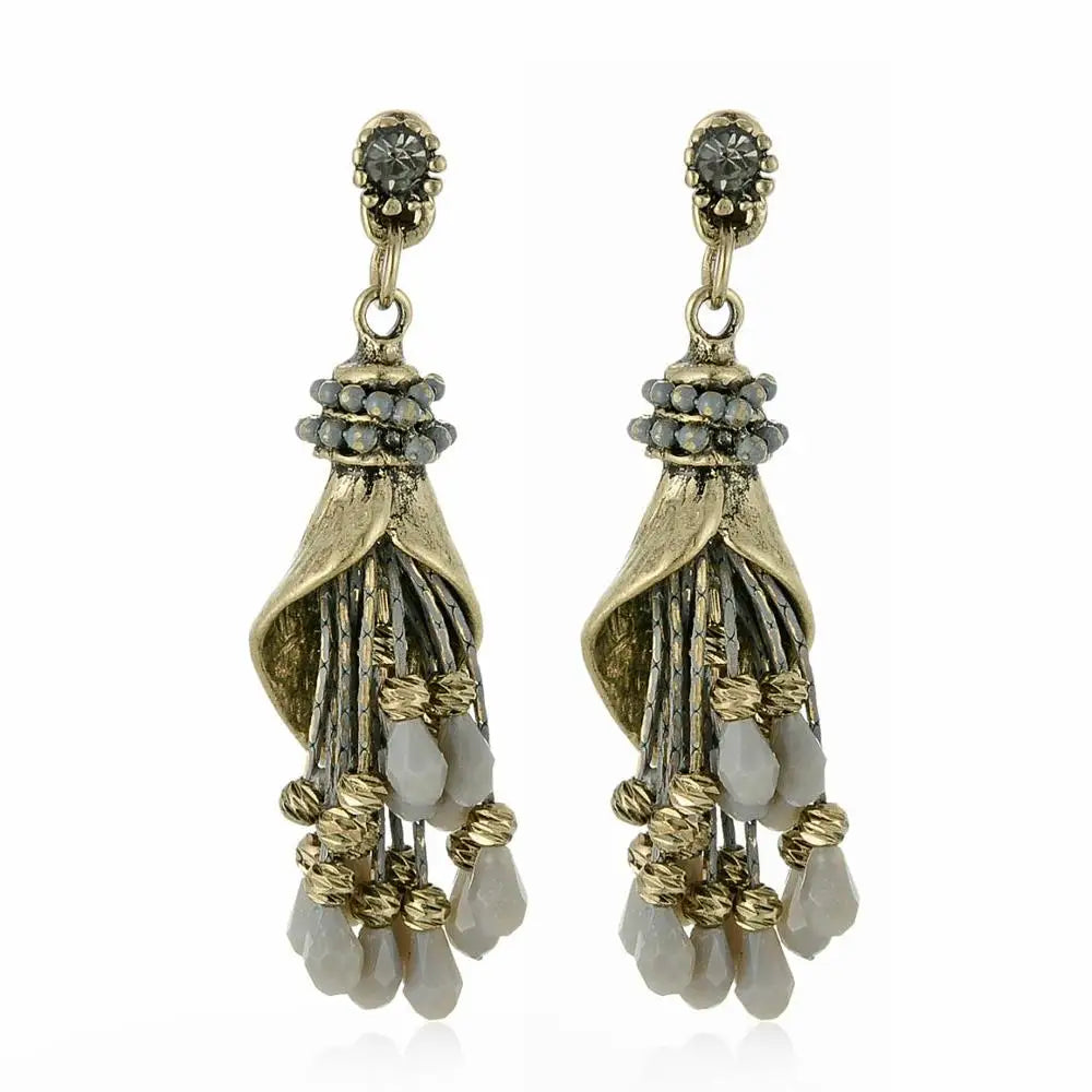 OSHUER High Quality Handmade Crystal Beads Earrings For Women Cute Jewelry Fashion Temperament  Earrings Female ER-292