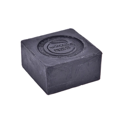 Natural Organic Herbal Essential Black Bamboo Oil Soap Whitening Handmade Soap Skin Remove Acne Deep Cleansing Face Hair Care