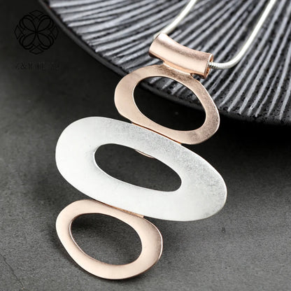 Long Necklace Vintage Geometric Sweater Goth Pendant Korean Fashion Pendants Necklace Wholesale Women Jewelry Trending Products