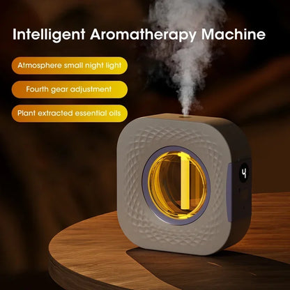 Smart Aroma Diffuser Air Purifier Digital Display Plant Essential Oils 4 Gears Wall Mount Tabletop USB Charging Living Room