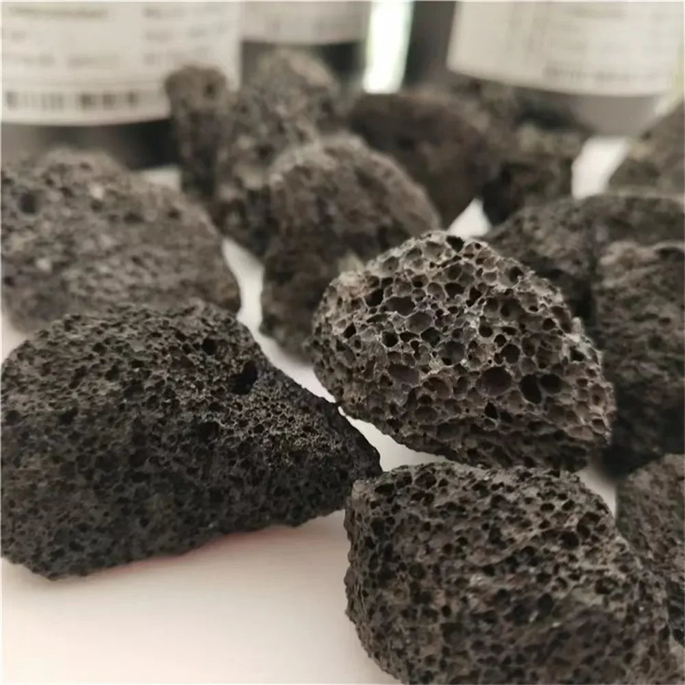 Natural Porous Volcanic Rock  Original Stone Geode Aromatherapy Essential Oil Diffuser Fish Tank Flower Pot Aquarium Decoracion