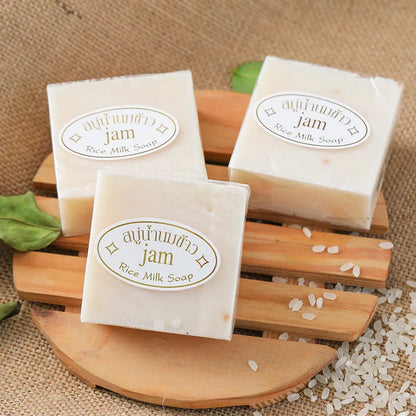 Gold JAM Rice Milk Soap 65g Original Thailand import Rice Milk Soap  soap goat milk soap Handmade soap for face