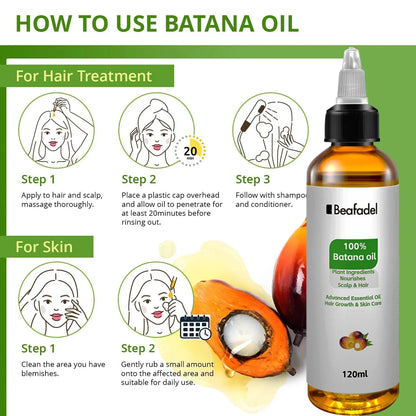 120ml Batana Oil Hair Growth for Men Women Fast Growing Products Essential Oils Ginger Anti Hair Loss Scalp Treatment Hair Care