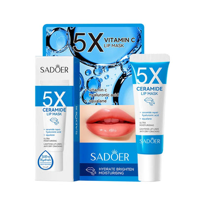 SADOER Vitamin C Moisturizing Lip Mask Plump Lips Nourishing Hydrating Lip Balm Lip Plumper Lipstick for Beauty Lips Skin Care