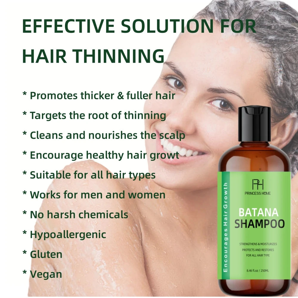 250ML Private Label High Quality Batana oil conditioner Anti Hair Loss Shampoo Growth Profissional Care Thinning Hair Shampoo