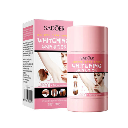 SADOER Niacinamide Vitamin C Body Skin Care Cream Stick Underarm Elbow Knee Private Part Remove Skin Black Solid Creams Stick