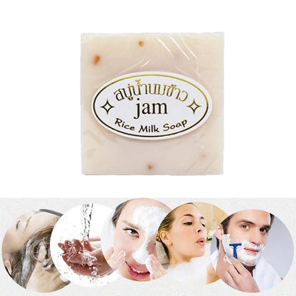 Gold JAM Rice Milk Soap 65g Original Thailand import Rice Milk Soap  soap goat milk soap Handmade soap for face