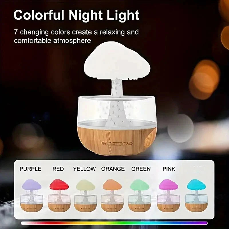 Xiaomi RainCloud Mood Humidifier: Color-Changing Essential Oil Lamp with Raindrop Atmosphere