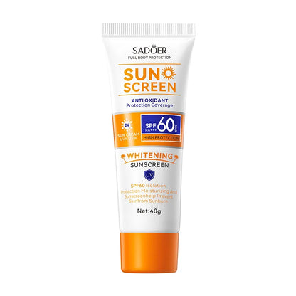 SAODER Spf 60+ Sunscreen For Face Body Sun Block Creams Sweat Proof Refreshing Non Greasy Solar Blocker Protector Sun Cream