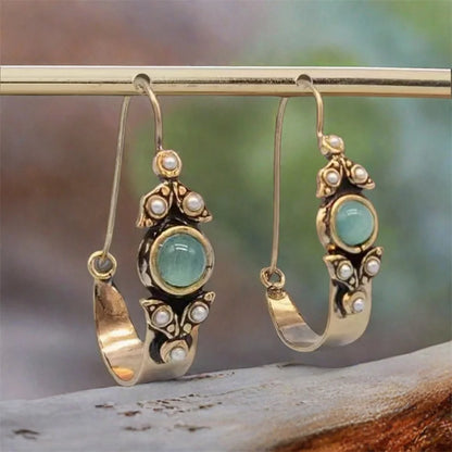 Bohemian Style Earrings Retro Ethnic Dangle Earrings Party Fashion Ear Hook Geometric Jewelry for Women Girls Gifts