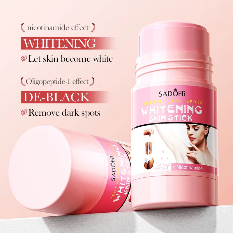 SADOER Niacinamide Vitamin C Body Skin Care Cream Stick Underarm Elbow Knee Private Part Remove Skin Black Solid Creams Stick