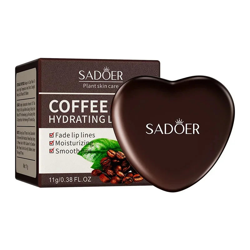 SADOER Coffee Moisturizing Lip Mask for Lip skin Care Fade Lip Lines Hydrating Nourishing Lip Patches Lips Plumper