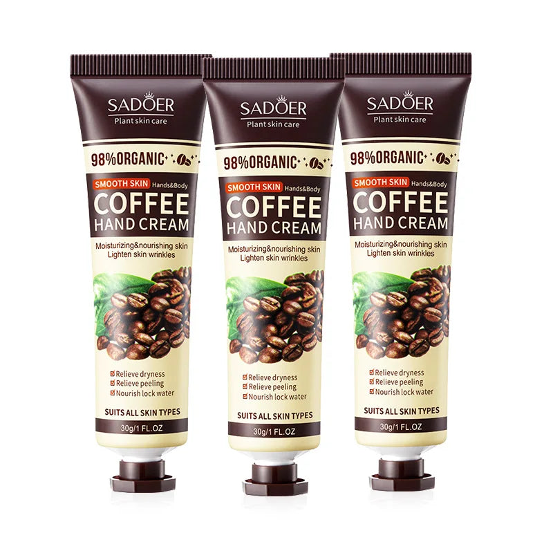 1/2/3/5pcs SADOER Coffee Hand Cream Sets Moisturizing Nourishing Brightening Hydrating Hands Skin Care Products