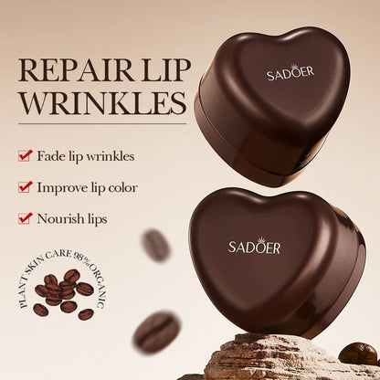 SADOER Coffee Moisturizing Lip Mask for Lip skin Care Fade Lip Lines Hydrating Nourishing Lip Patches Lips Plumper