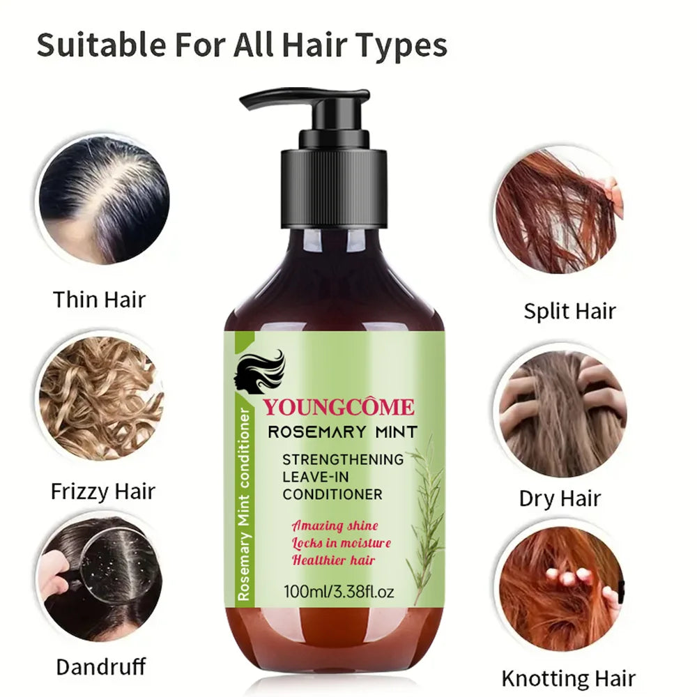 Rosemary Mint Conditioner moisturizes and nourishes the hair shaft leaving hair soft and shiny Daily Hair Care for Men and Women