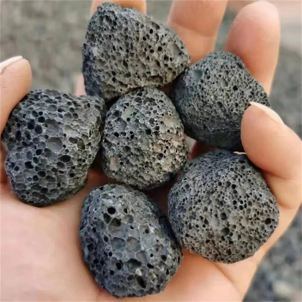 Natural Porous Volcanic Rock  Original Stone Geode Aromatherapy Essential Oil Diffuser Fish Tank Flower Pot Aquarium Decoracion