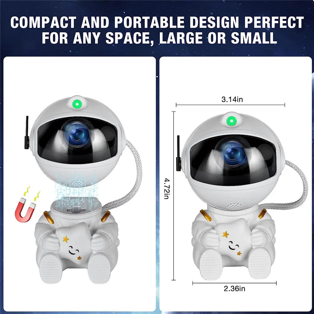 Cosmic Explorer Astronaut Star Projector: Starry Sky & Nebula Ceiling Lamp