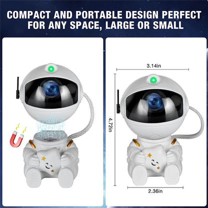 Cosmic Explorer Astronaut Star Projector: Starry Sky & Nebula Ceiling Lamp