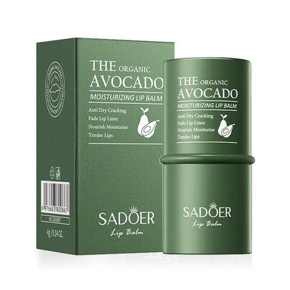 SADOER Avocado Moisturizing lipstick Plump Lips Nourishing Hydrating Lip Balm Lips Plumper Beauty Lips Skin Care Products